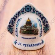 Campanello in ceramica "San Pietroburgo" 5,5x5,5cm